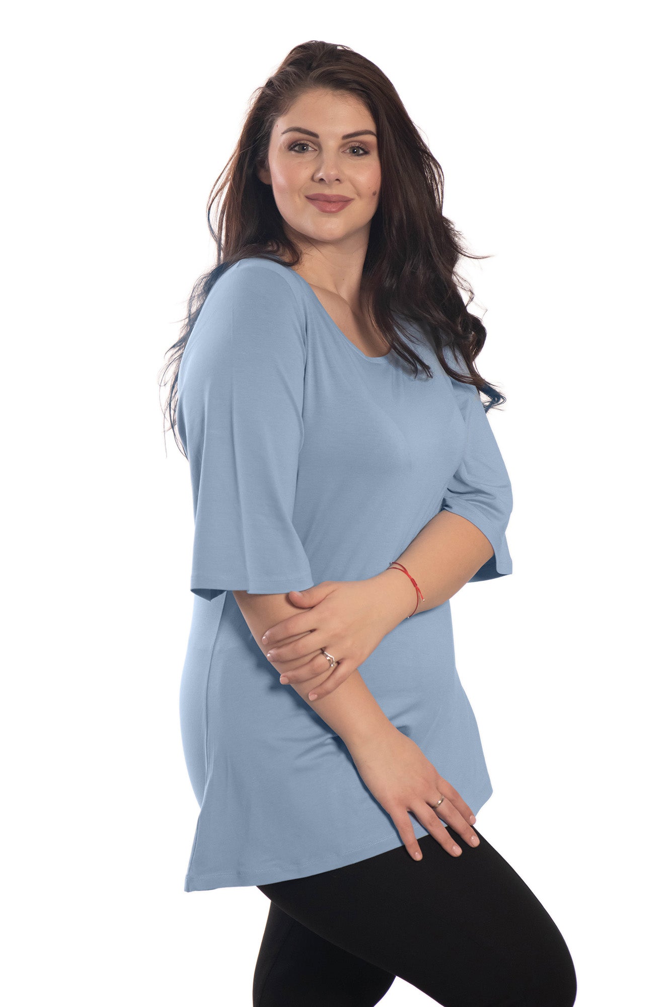 Ruffled High Neck Contrast Side Tie Top