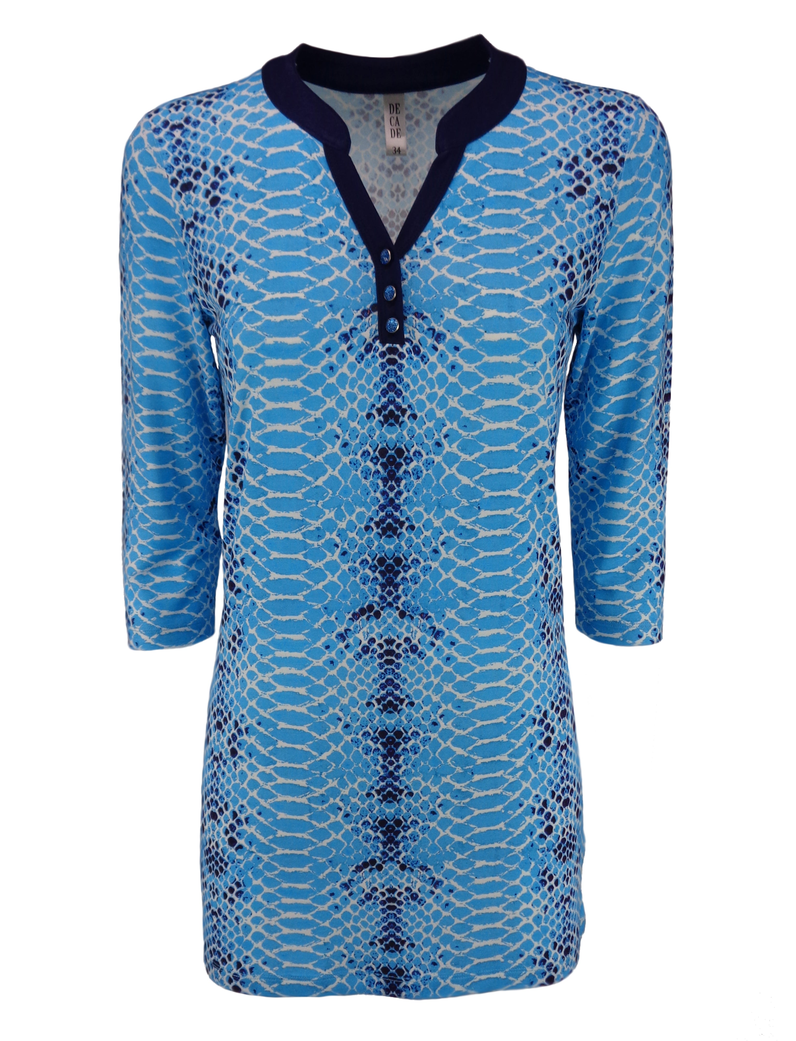 Ruffled High Neck Contrast Side Tie Top