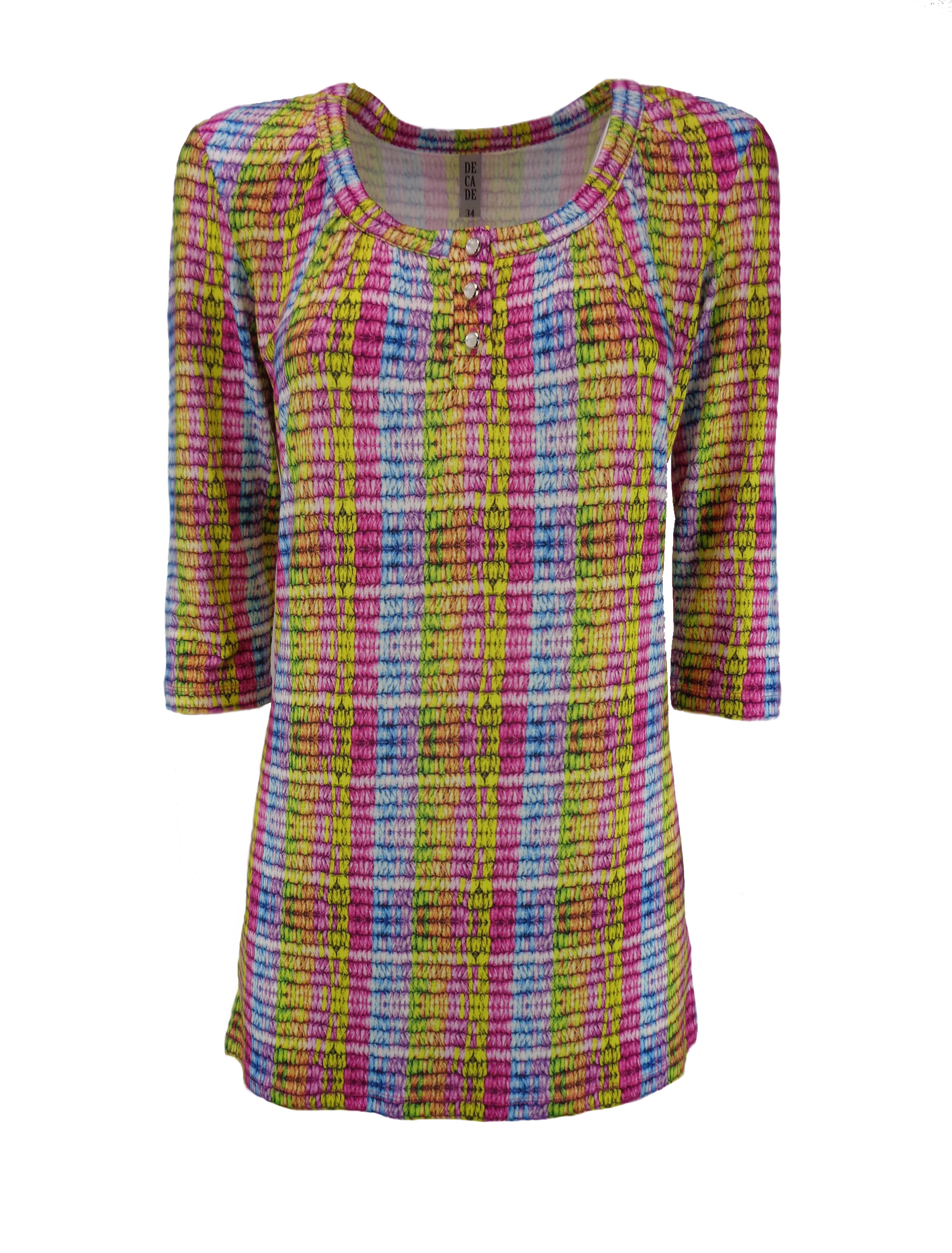 Ruffled High Neck Contrast Side Tie Top