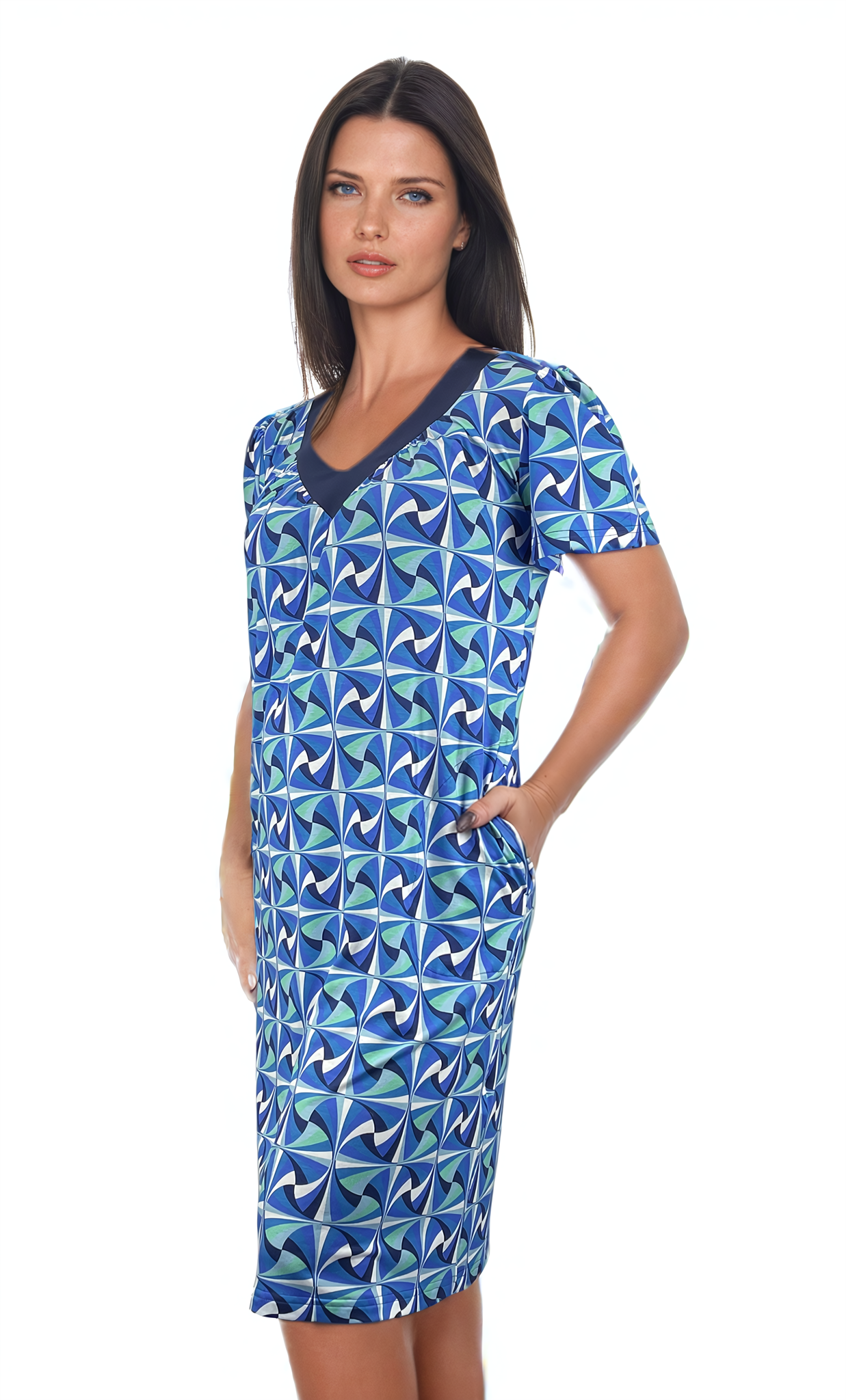 Ruffled High Neck Contrast Side Tie Top